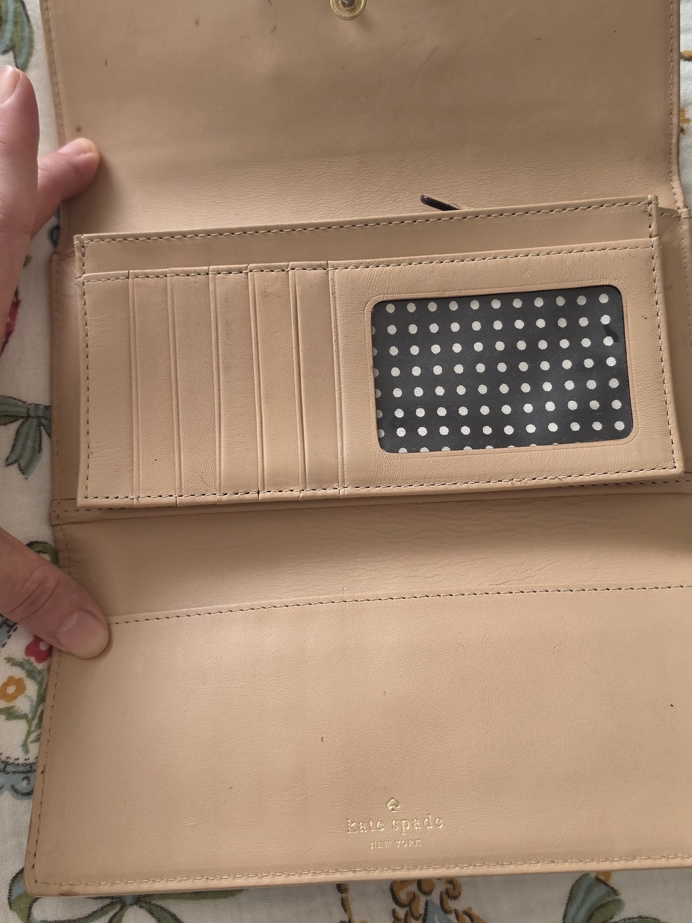 Kate Spade Blue Patent Leather Continental Wallet - Picture 2 of 5